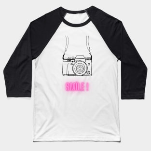 Smile ! Baseball T-Shirt